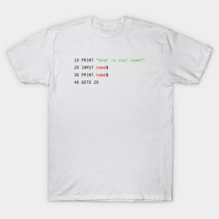 The BASIC Pickup Line T-Shirt